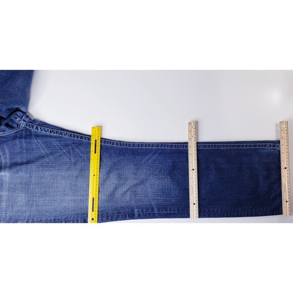 BIG STAR Pioneer Regular Boot Cut Jeans Men's 38L Medium Wash Thick Stitching - Picture 16 of 16